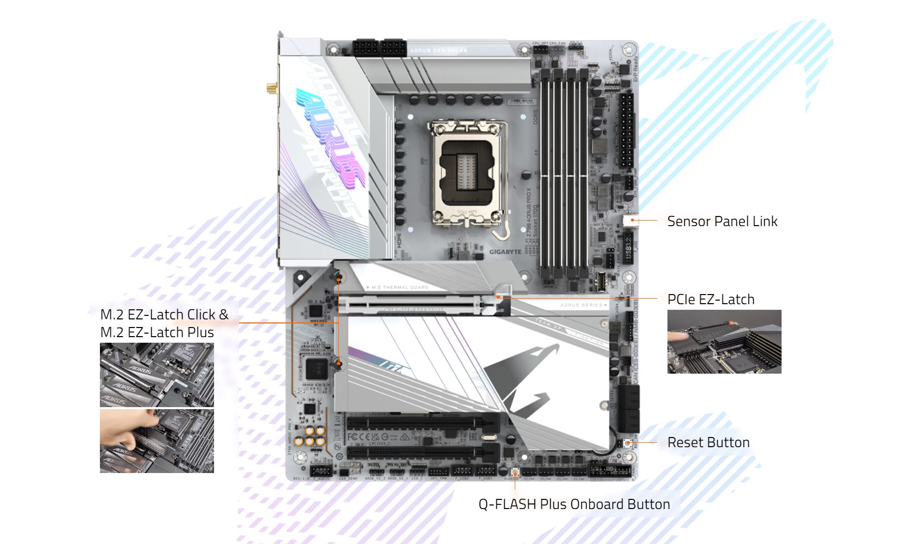 GIGABYTE Z790 AORUS PRO X LGA 1700(14th,13th,12th Gen) Intel Z790